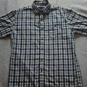 Pendleton Men's Checkered Shirt - Blue and White